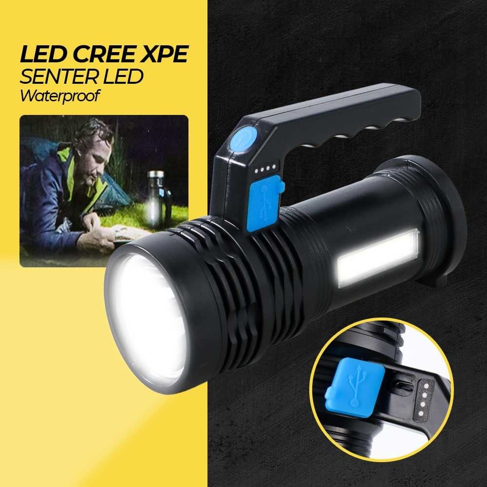 Jual AEROSPORT Senter LED Waterproof USB 3W Cree XPE + COB - SL05 ...
