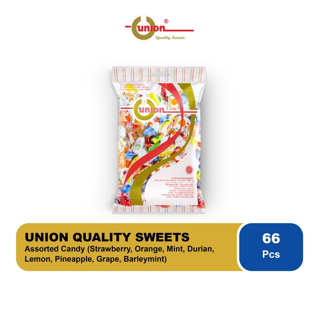 Jual UNION PERMEN ASSORTED 211 gram - Union Assorted Candy | Shopee ...