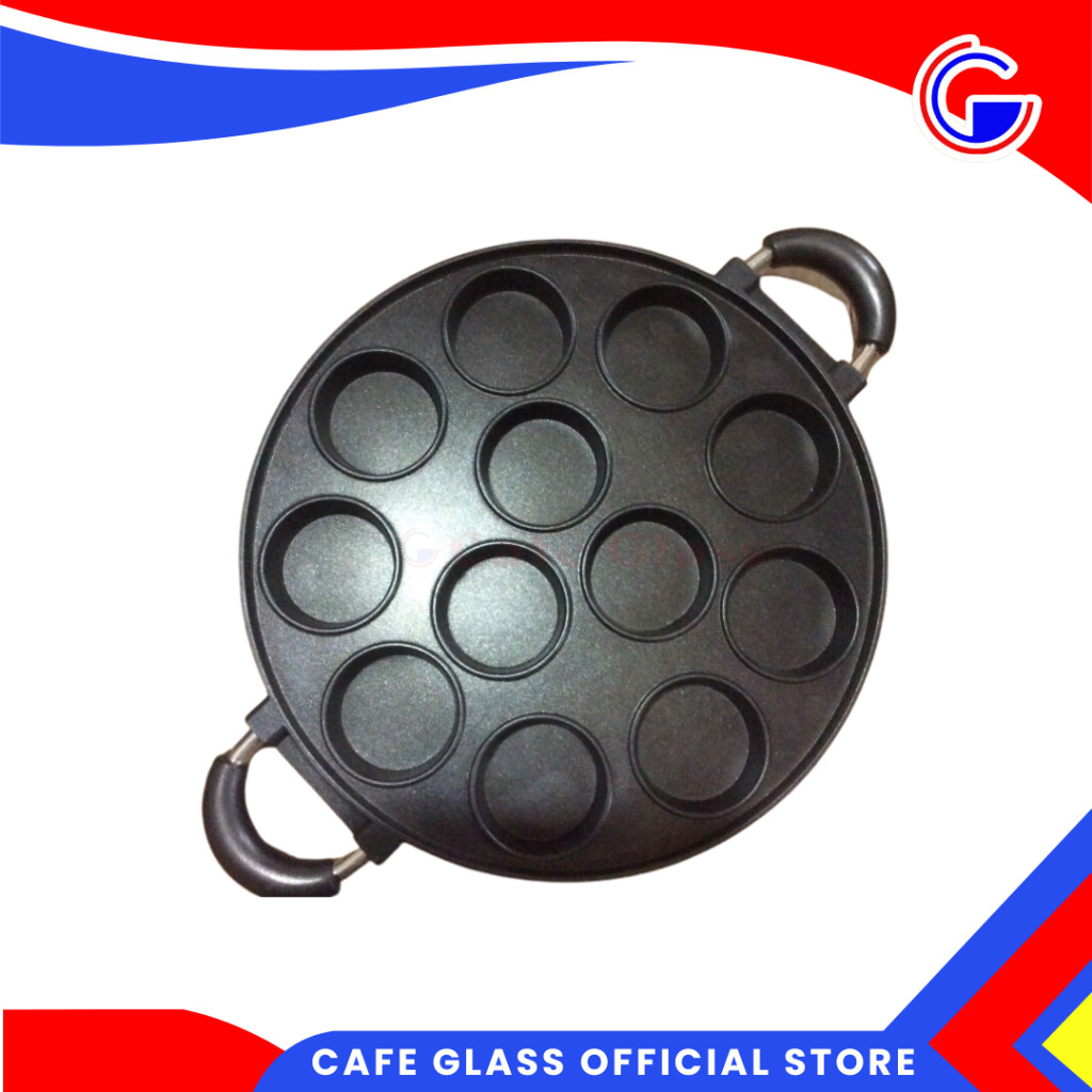 Cetakan Polos Isi 12 / Cetakan Donat Polos Datar Isi 12 / Snack Maker Sm-12 Polos