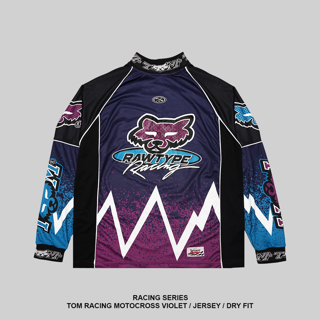 Jual RAWTYPE RIOT Tom Racing Motocross Jersey - Violet | Shopee Indonesia