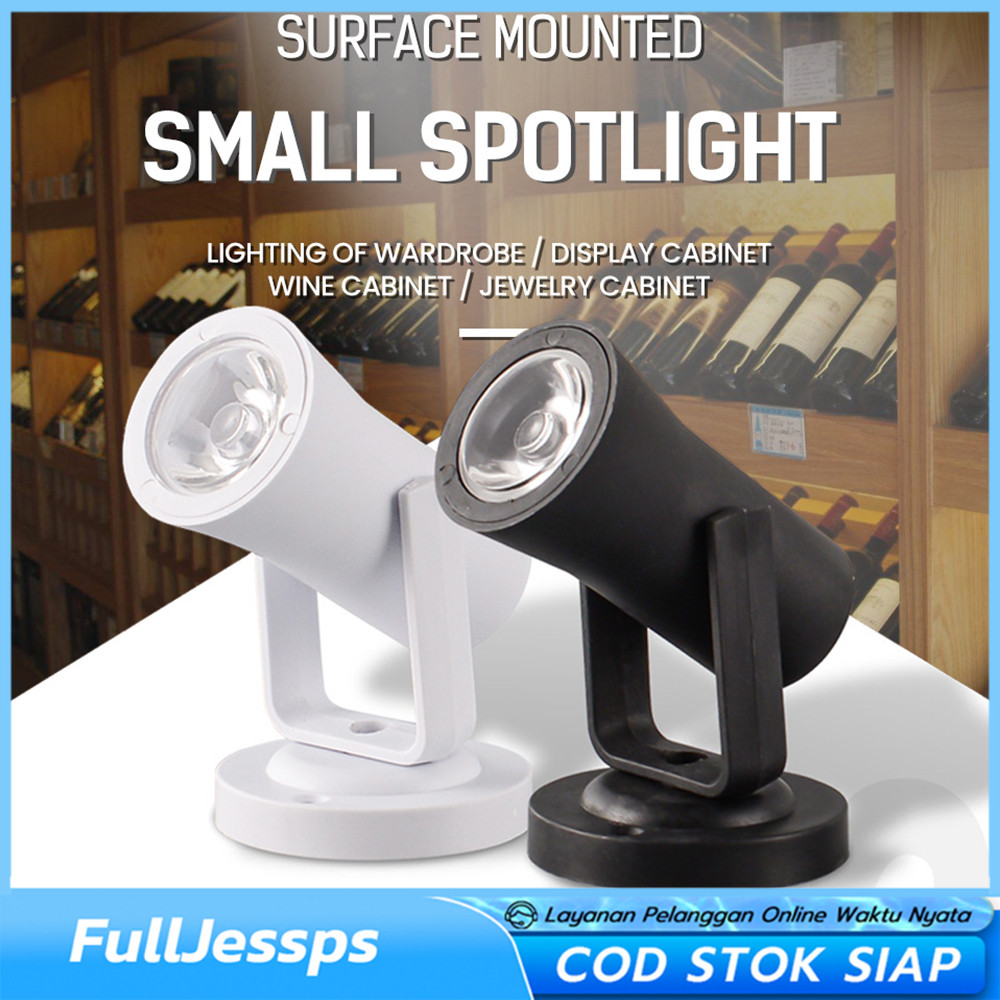 Jual 3W Lampu Sorot LED 360° Rotatable Mini Spotlight 220V Lampu ...