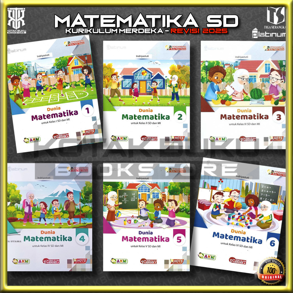 Jual Dunia Matematika Kelas 1 2 3 4 5 6 SD Kurikulum Merdeka / Buku ...