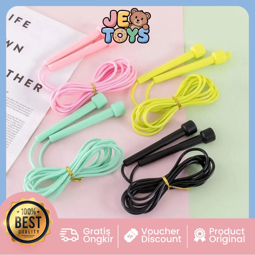 Jual Je Toys 6102 Tali Skipping Jump Rope Portable Active Pvc Sport ...