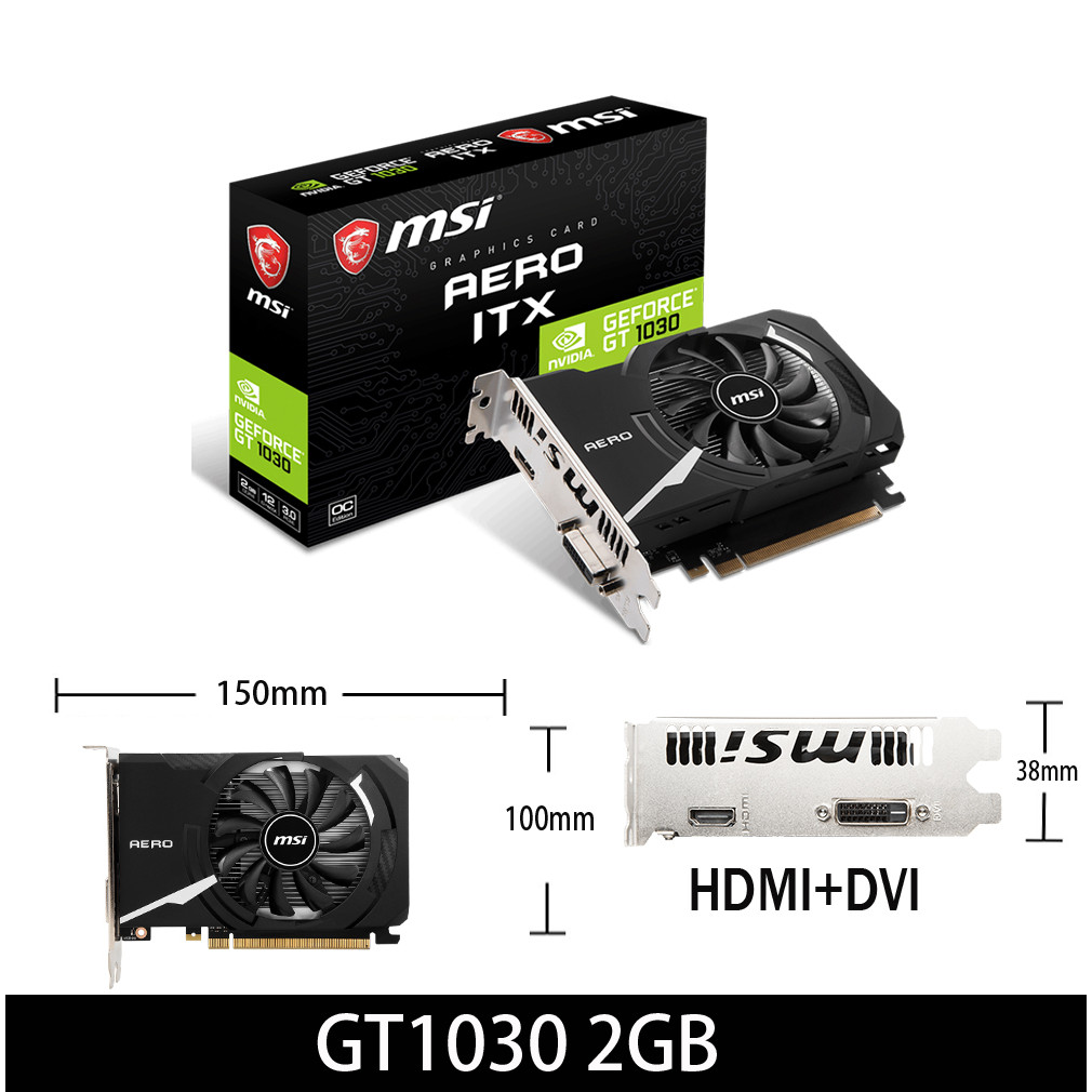 Msi Gt 1030 2gd4 Lp Oc Computer Graphics Cards Msi Gt 1030 2gd4 Lp