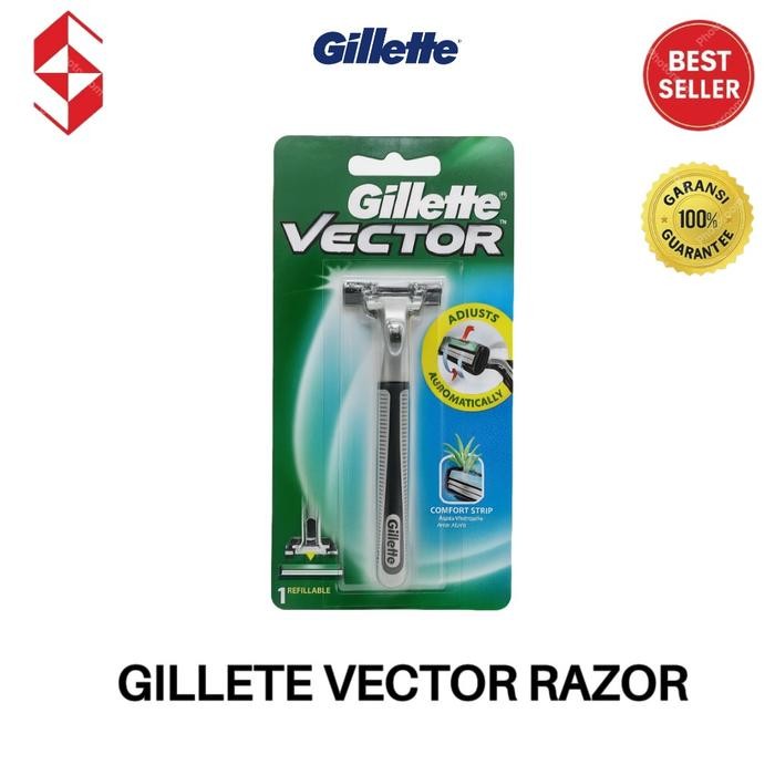 Jual Gillette Vector Razor - Pisau Cukur Pria | Shopee Indonesia