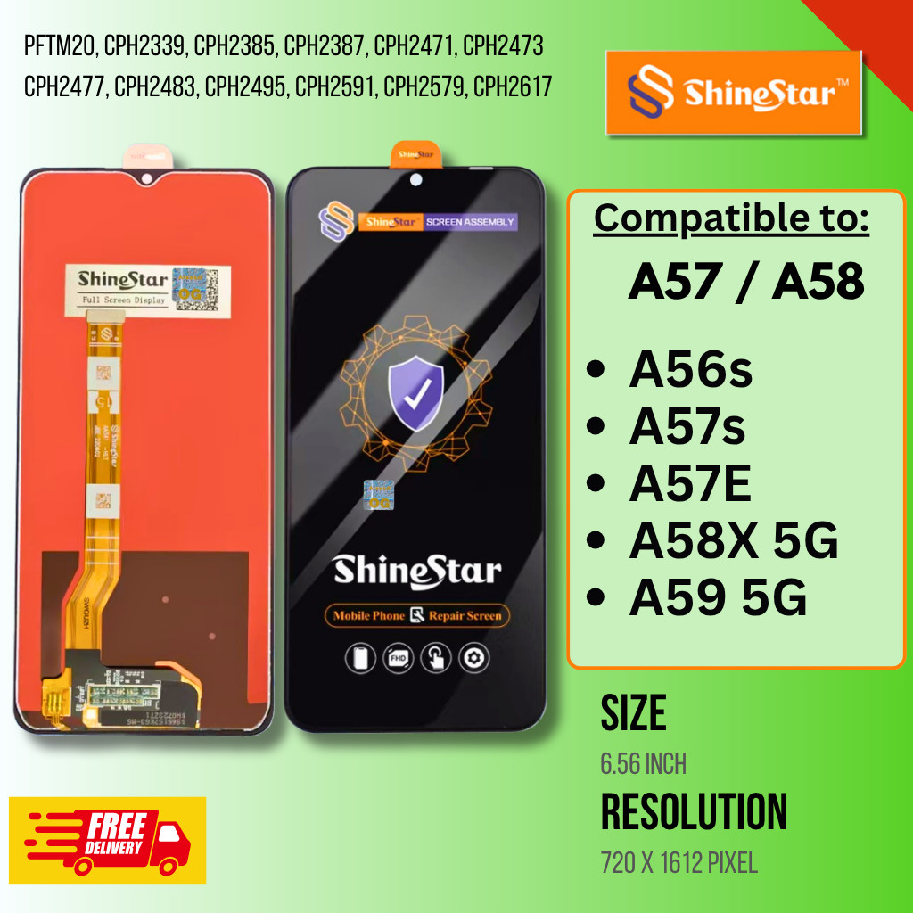 Jual LCD Handphone ShineStar A57 A56s A57s A57E A58 5G, A58X, A59 ...