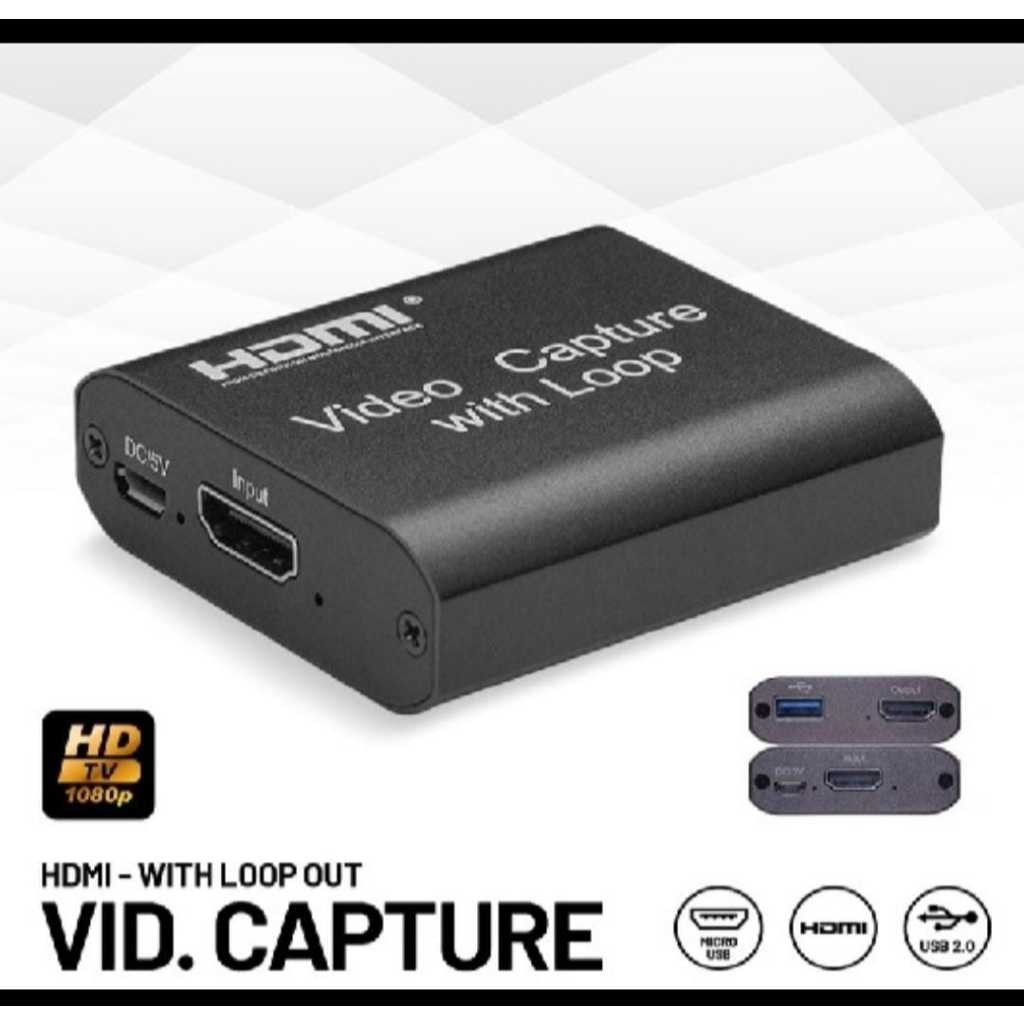 Jual Video capture card HDMI video with usb loop out 2.0 cards 4k input ...