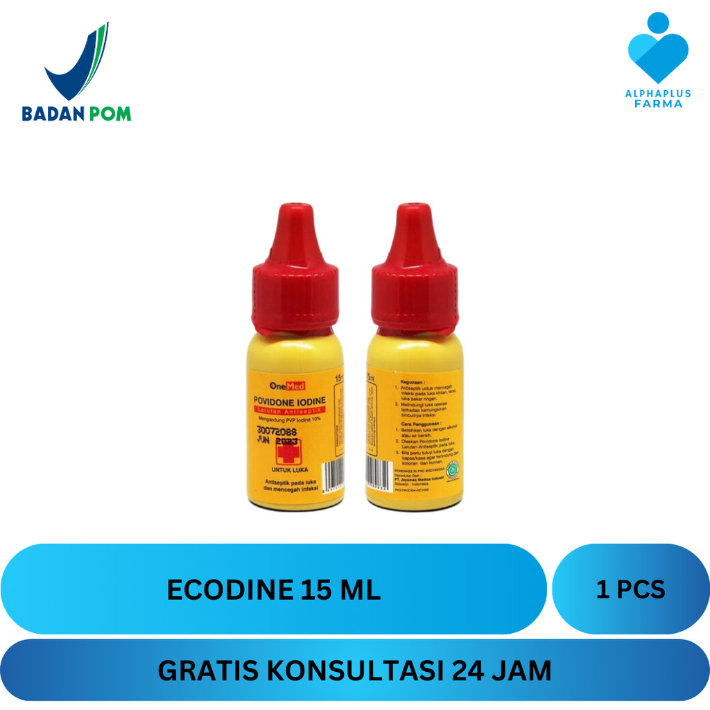 Jual Ecodine Povidone Iodine 15ml / Antiseptik Luka | Shopee Indonesia