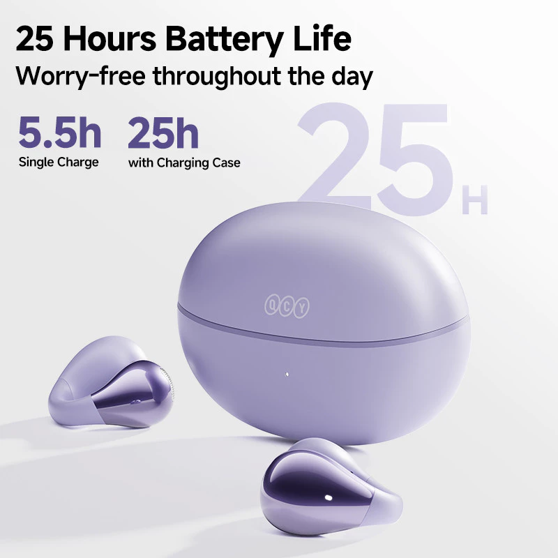 QCY Crossky C30 Ear-Clip Open Ear TWS Earphones ENC Bluetooth 5.4 For Sports With Multi-Device Connect