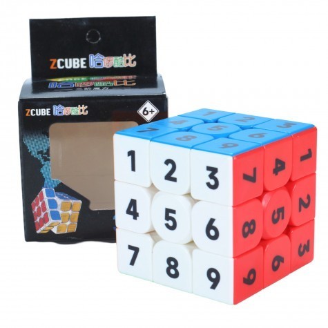 Jual Cube 3x3 Zcube UV Print Numbers 3x3 Stickerless Original | Shopee ...
