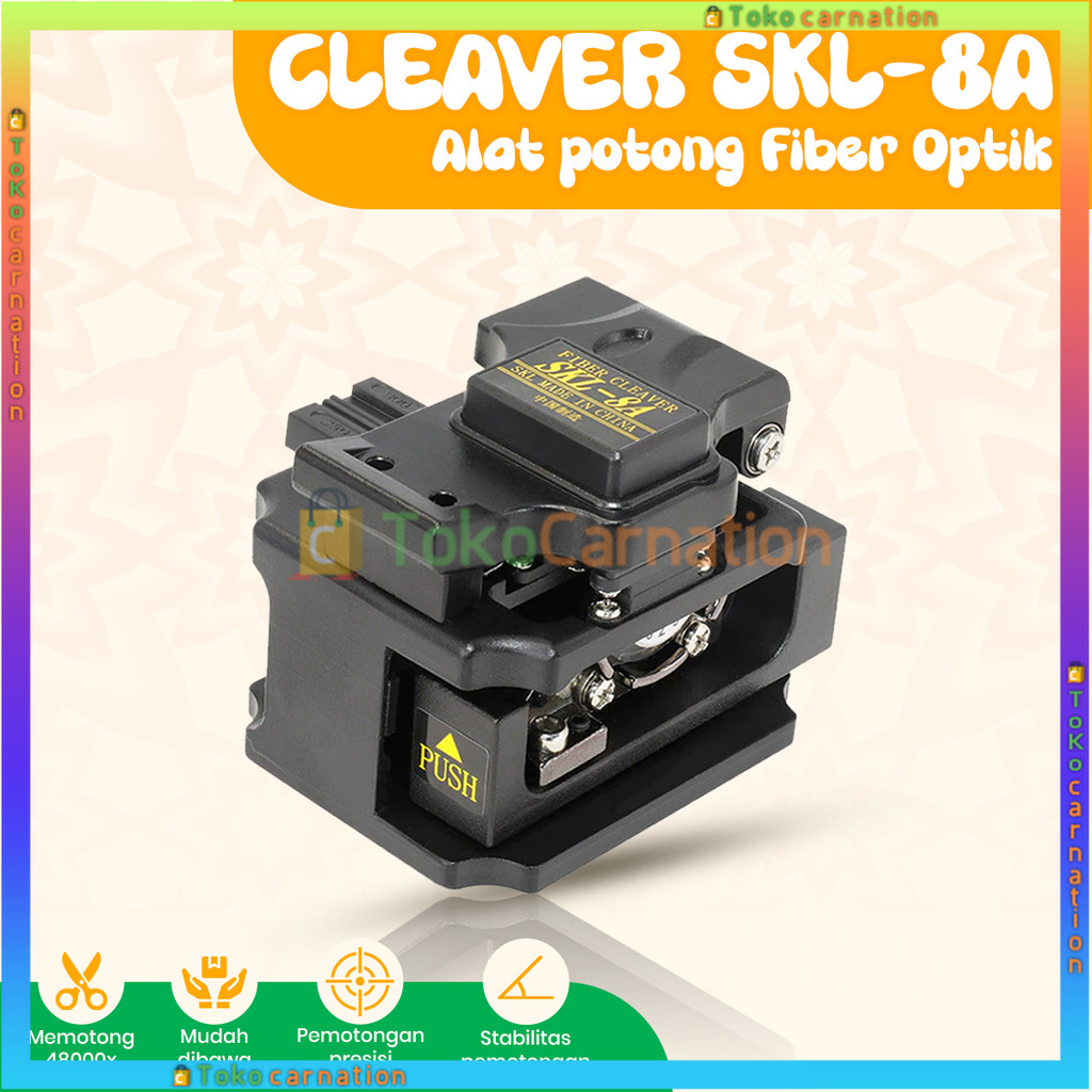 Jual BISA COD!!! Fiber Cleaver SKL-8A Pemotong Core Kabel Fiber Optik ...