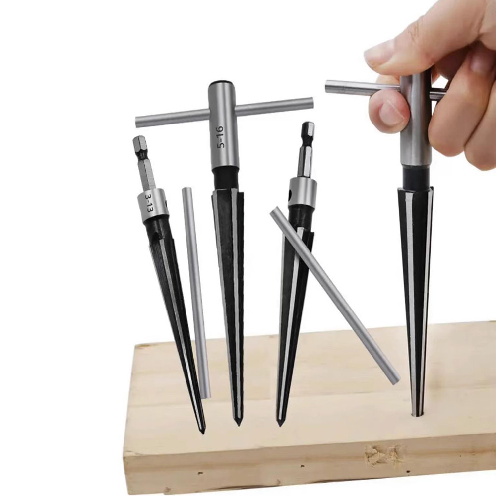 Jual T Handle Tapered Tool Drill Bit Bridge Pin Hole Hand Held Reamer 6 ...