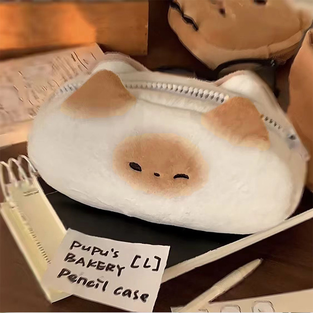 Jual Terbakar Roti Kucing Tempat pensil / Tempat Pensil Biskuit Lucu ...