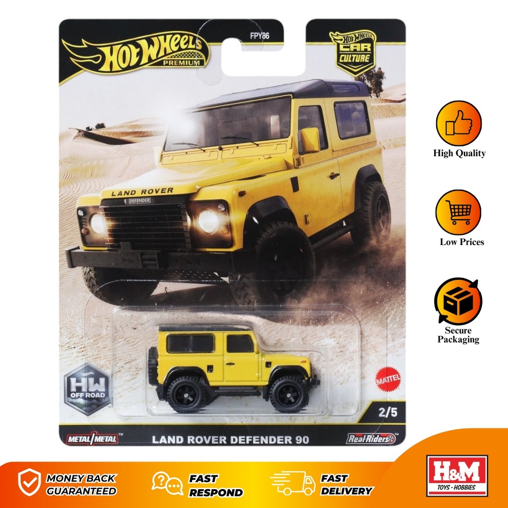 Jual Hot Wheels Premium Off Road Land Rover Defender 90 Kuning - FPY86 ...