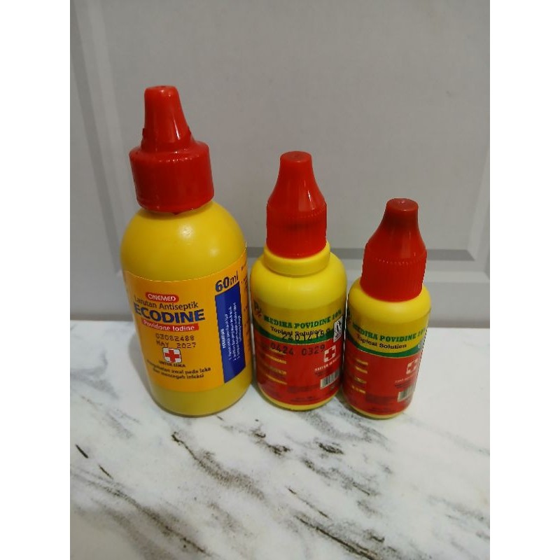 Jual Betadine/ Povidone 15ml, 30ml medika dan ecodine 60ml onemed ...