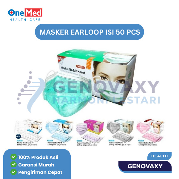 Jual Onemed Masker earloop 50s | Shopee Indonesia