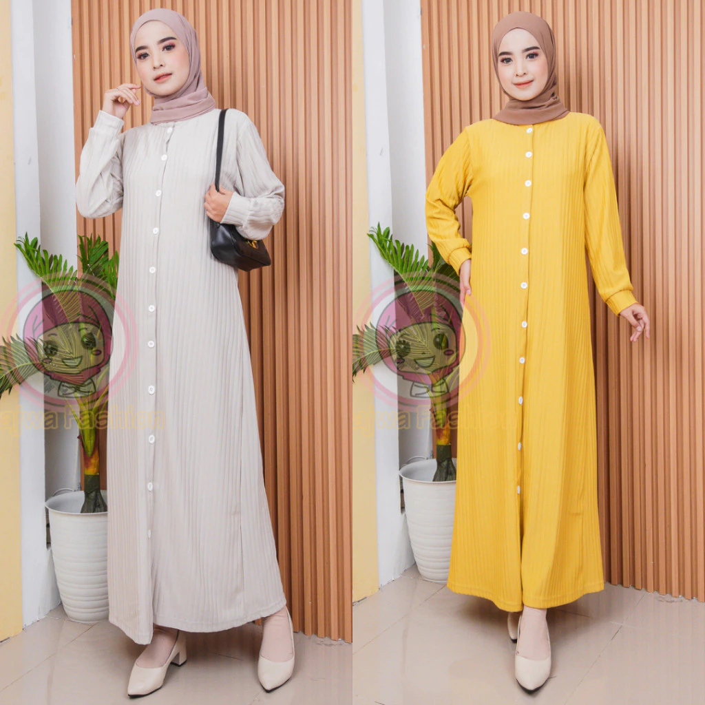 Tammy Long Dress Wanita Muslim tampilan depan