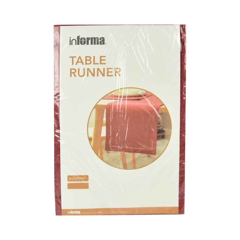 Jual Informa Table Runner 33x160 cm Eyelet - Merah Maroon Taplak Meja ...