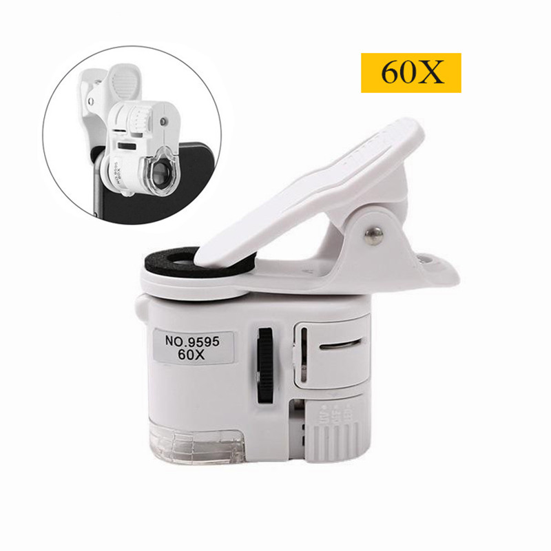 thumbnail image 2 of 90X Clip-On Microscope Loupe Lens With LED/UV Light – For Smartphone Jewelry Inspection 2 of 4