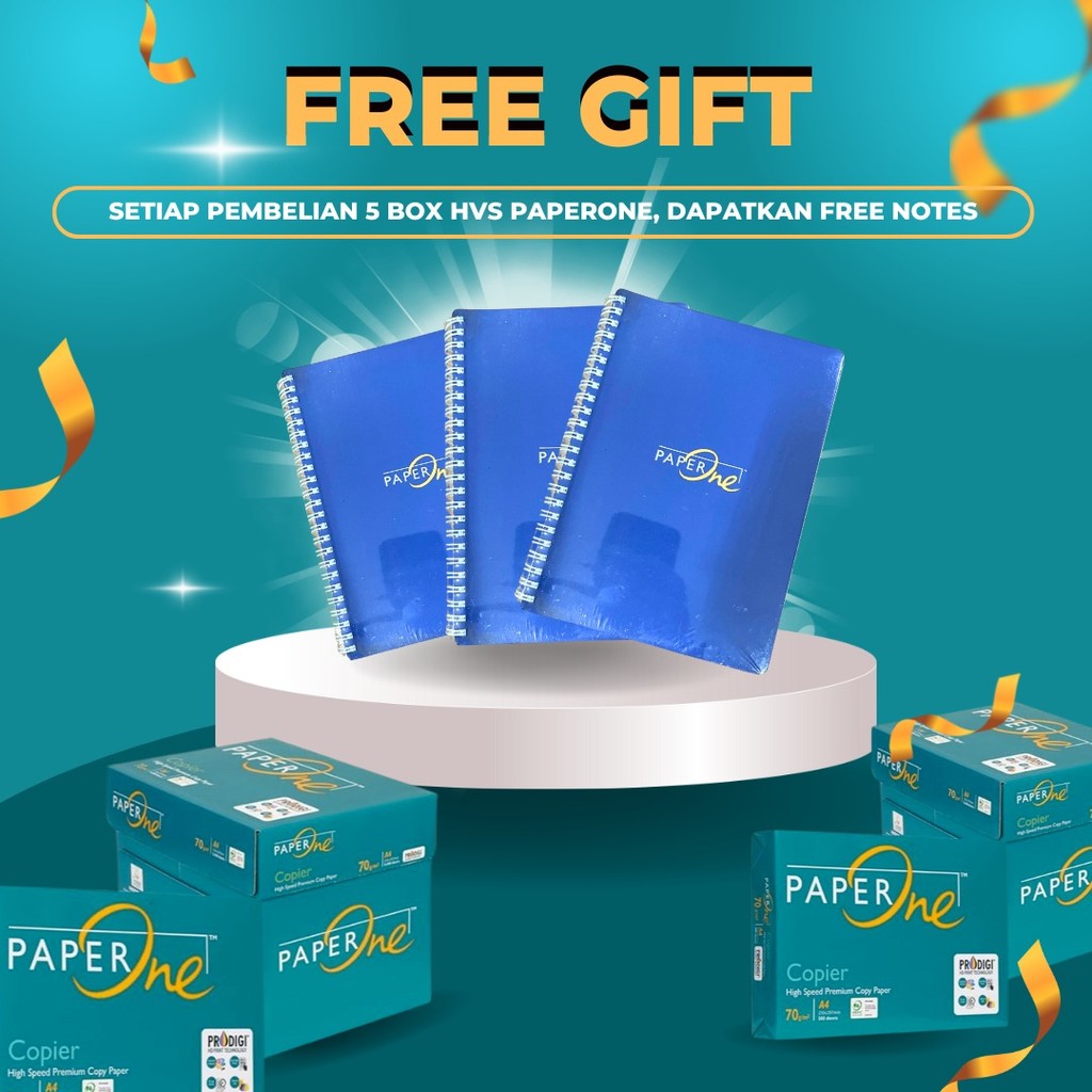 Jual HADIAH NOTEBOOK SPIRAL A5 PAPERONE | Shopee Indonesia