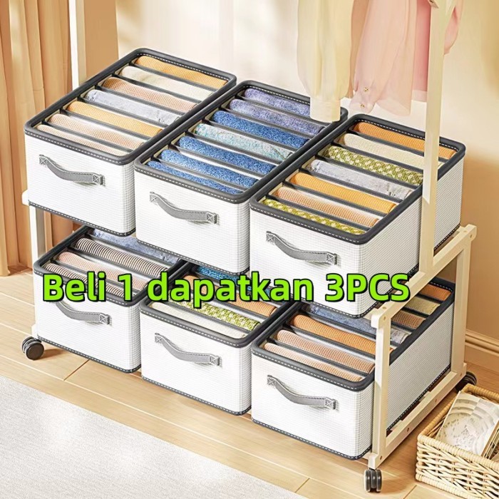Jual Storage box baju partisi sederhana Berbagai jenis pakaian ...