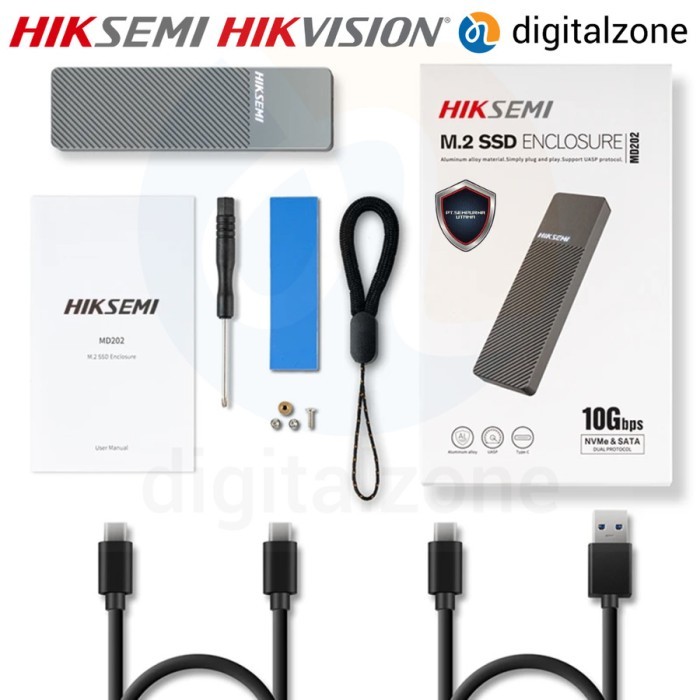 Jual SSD ENCLOSURE M.2 NVME & M.2 SATA HIKSEMI MD202 M.2 NVMe SSD ...