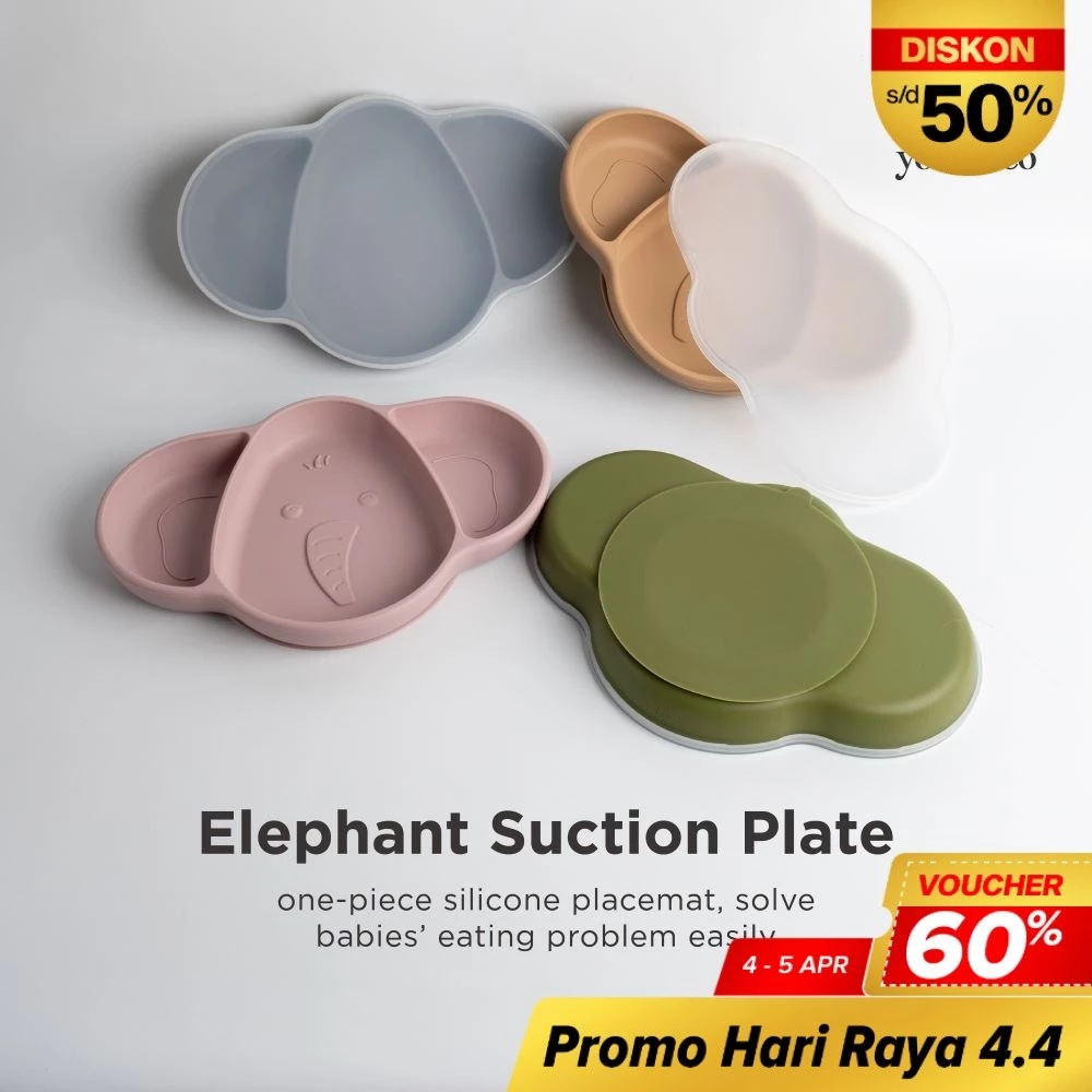 Elephant Suction Plate - Feeding premium dari Yori & Co