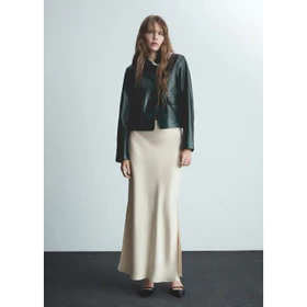 Honey Rok Satin Silk Premium Satin Long Skirt Rok Satin Panjang