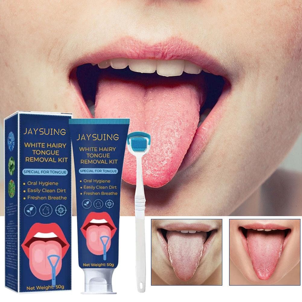 Jual Tongue Cleaning Kit With Brush Gentle And Non-Irritating | Shopee ...