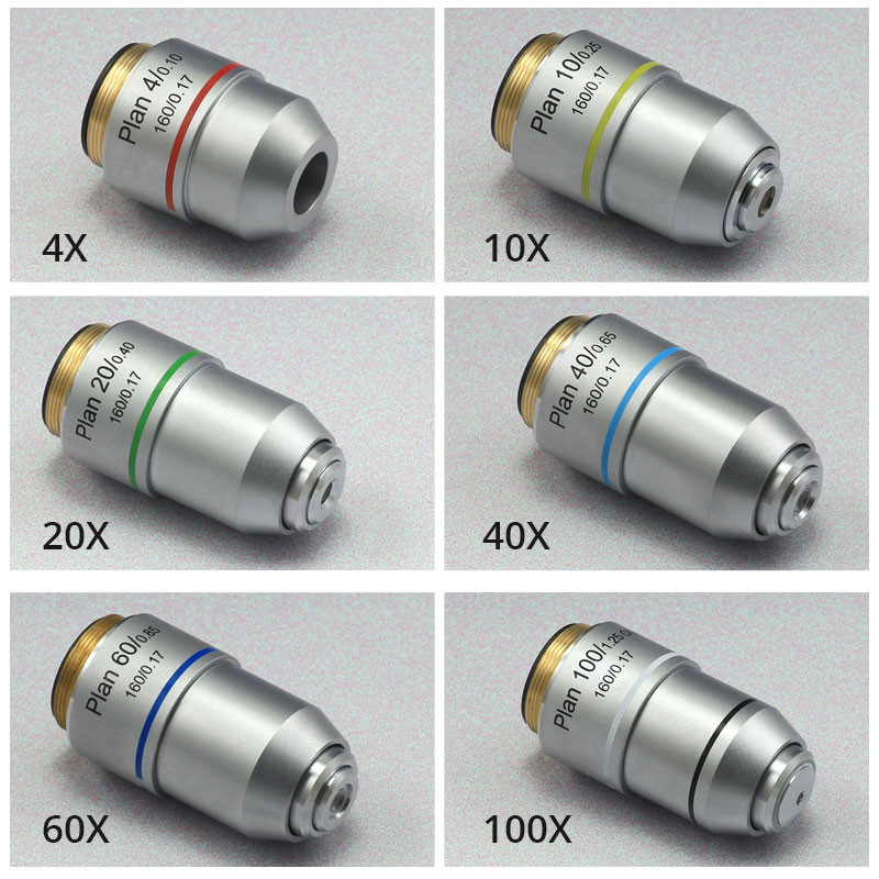 Jual Biological Microscope Plan Achromatic Objective Lens 195mm ...
