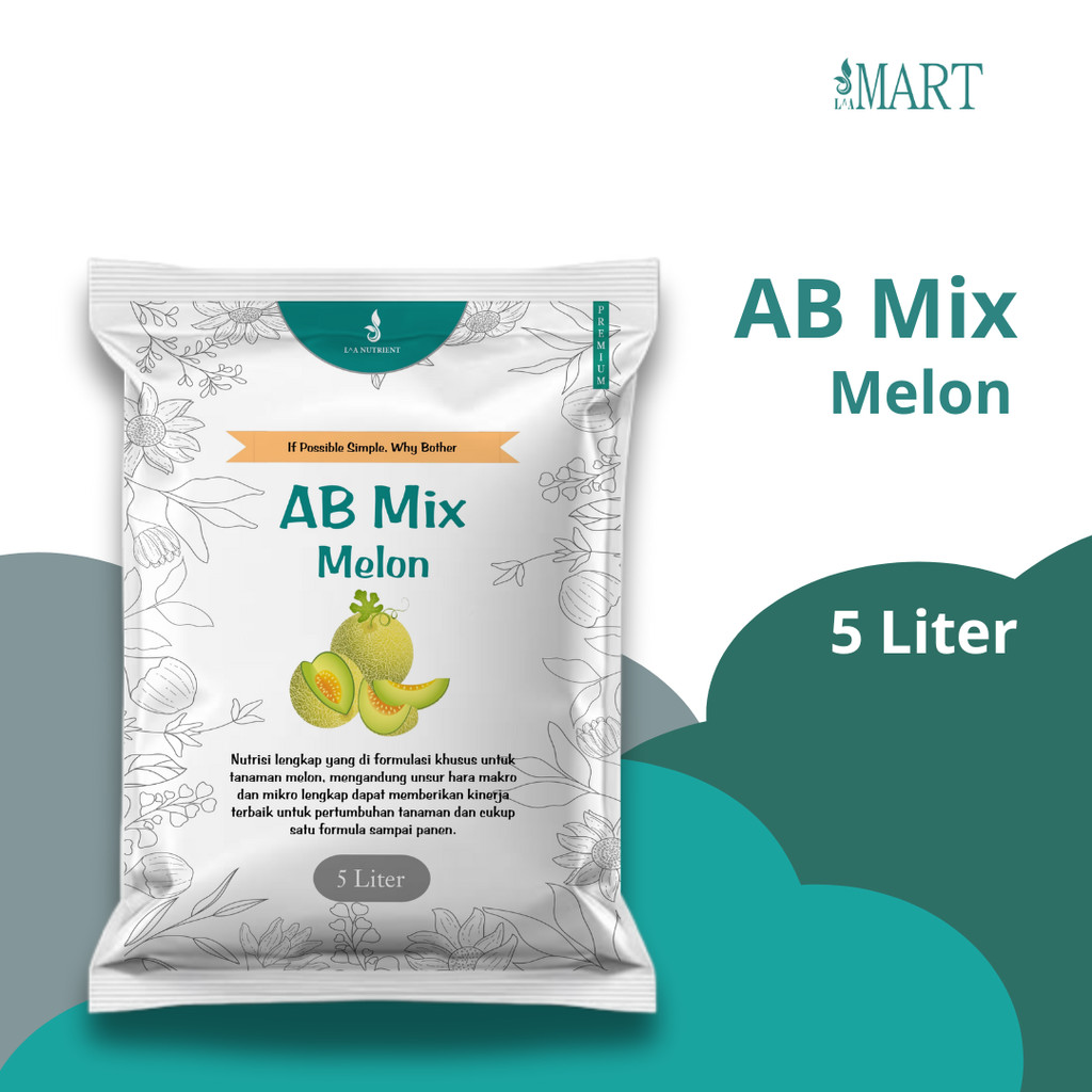 Jual AB Mix Hidroponik L^A Nutrient 5 Liter AB Mix Melon Satu Formula ...