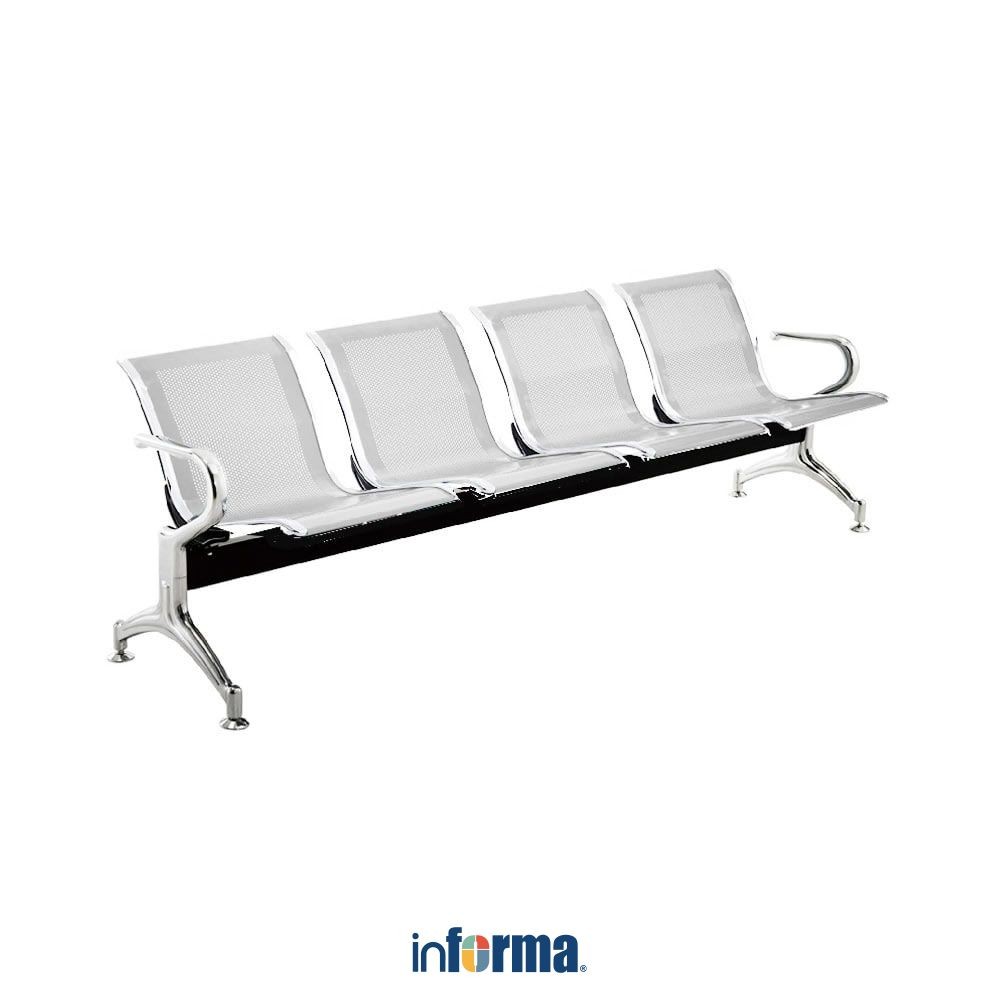 Jual Informa Y-Series Kursi Tunggu 4 Seater - Silver Waiting Room Chair