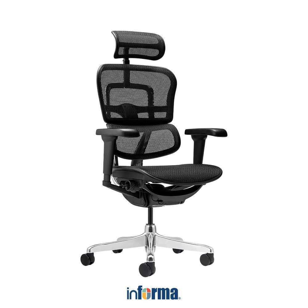 Jual Informa Neo Ergohuman Kursi Kantor Sandaran Tinggi - Hitam Tempat ...