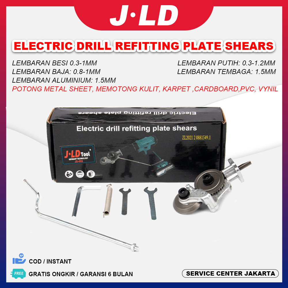 Jual JLD Electric Drill Refitting Plate Shears Adapter mesin bor ...