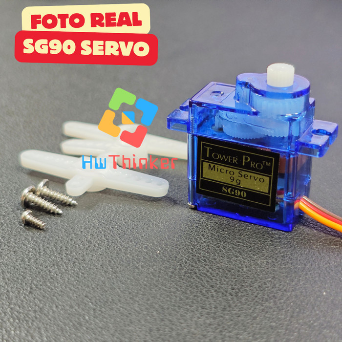 Jual Micro Servo Motor SG90 9G berlabel Tower pro towerpro SG-90 Micro ...