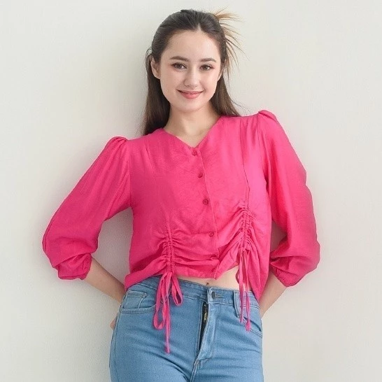 Hanni Blouse Top Double Serut 