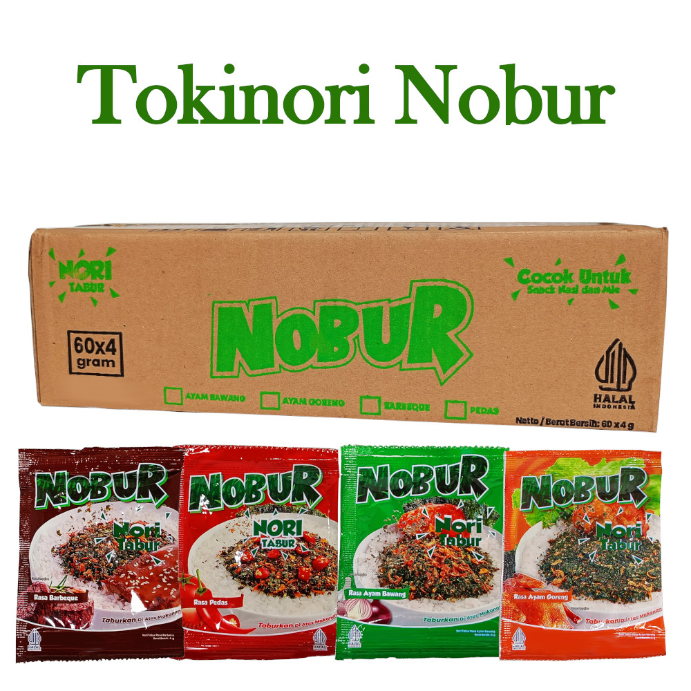 Jual TOKINORI NOBUR Nori Tabur Per Dus - Rasa Ayam Bawang / Goreng ...