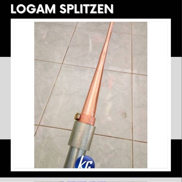 Jual COD PENANGKAL PETIR MODEL TOMBAK LURUS + PIPA BESI 50CM SHOK DRAT ...