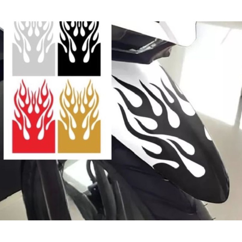 STICKER CUTING LIDAH API  SPAKBOR SEPEDA MOTOR BEBEK MATIC SUPRA BEAT SCOOPY VARIO NMAX PCX