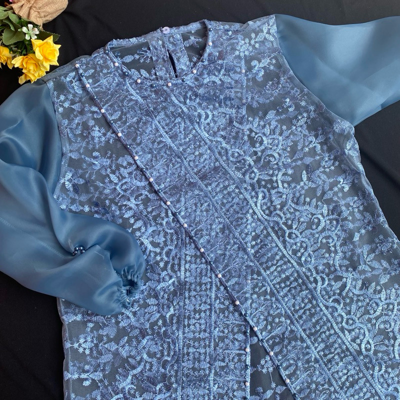 Jual Jiza Outer Brookat Organza Silang full payet /Tunic/ Kondangan ...