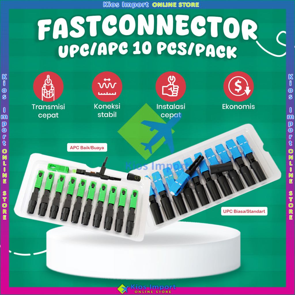Jual [[ READY STOCK ]] Fast Konektor Biasa/Baik SC UPC/APC 10 PCS FTTH ...