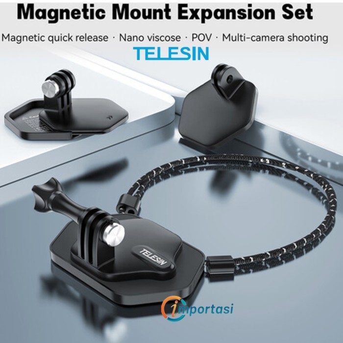 Jual TELESIN Kalung Magnetic Pendant Mount for GoPro Hero 13 12 11 10 ...
