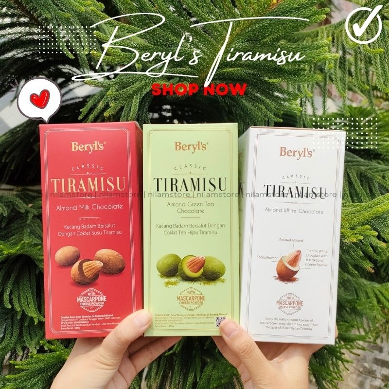 Jual Beryl's Coklat Tiramisu Almond 200g | Beryl Coklat 200g - Beryl's ...