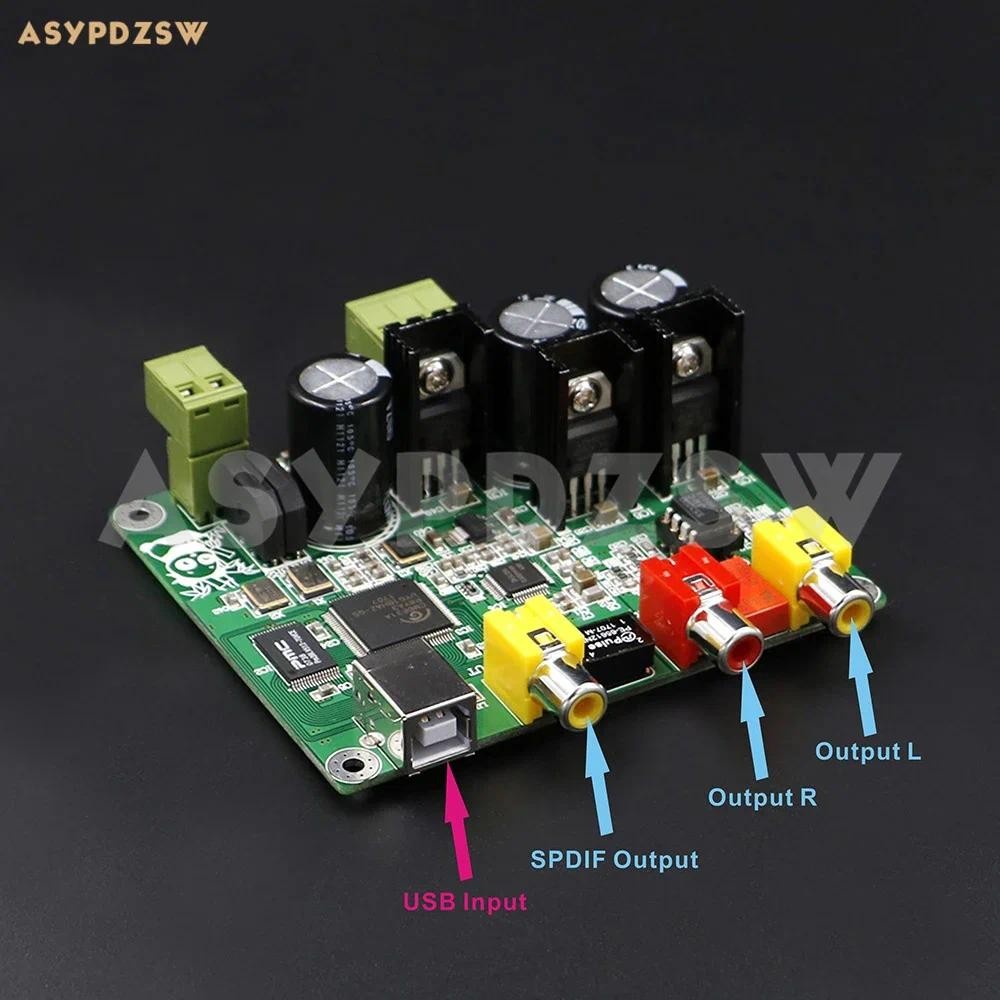 Fasizi CM6631A Interfaccia digitale 32/24Bit 192K Scheda audio USB a I2S/SPDIF Supporto uscita coassiale Connect Decoder Upgrade DAC