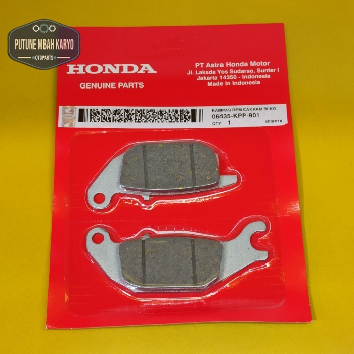 Jual Dispad Kampas Rem Cakram Belakang Supra X 125, Tiger, Revo, Blade ...