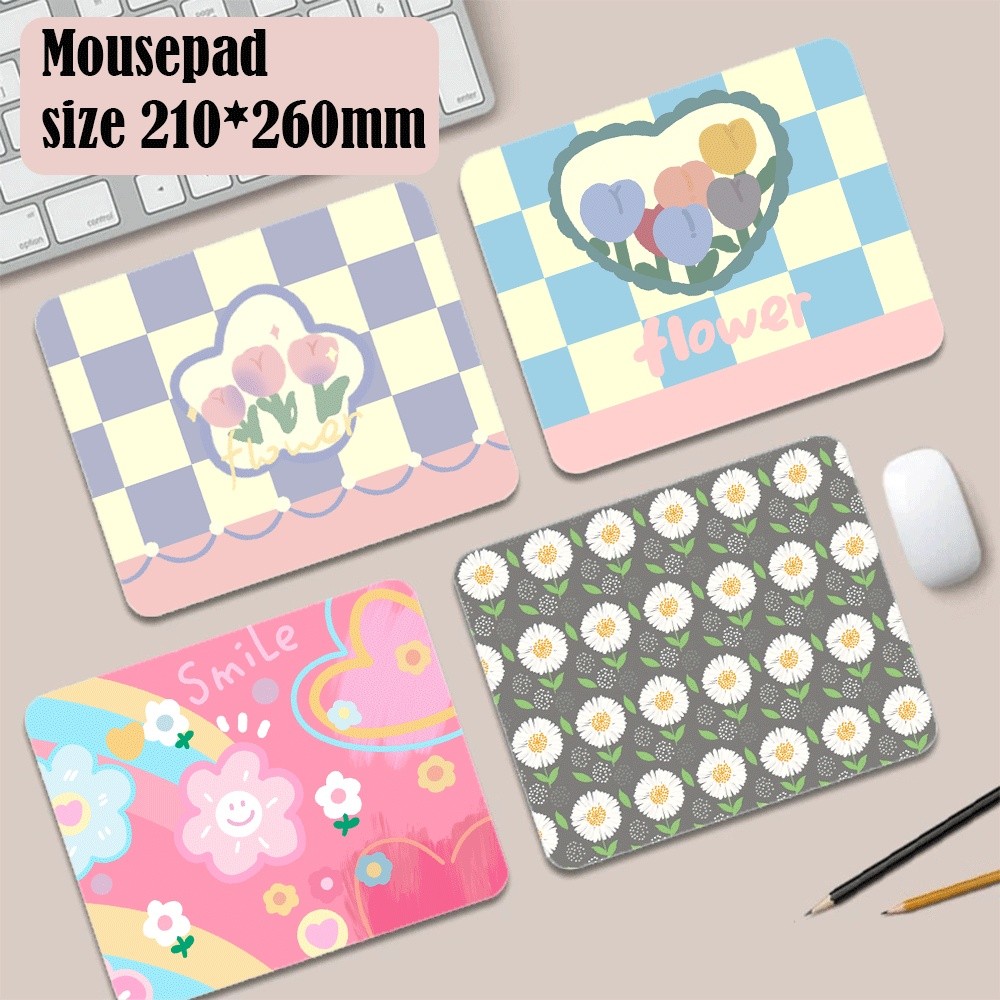 Beautiful Flowers Mountain Sky Water Mouse Pads Customized Eco