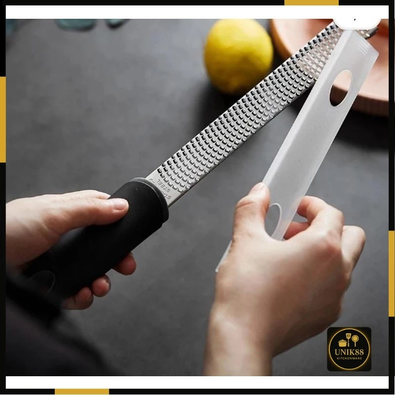 [UNIK88] Parutan Keju Grater Lemon Zester Stainless Steel 32cm | AutoStock