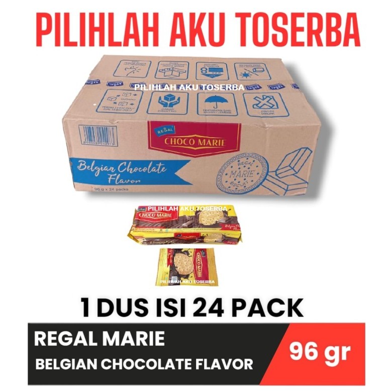 Jual Biskuit Regal CHOCO MARIE Belgian Choco 96 gram - ( HARGA 1 DUS ...