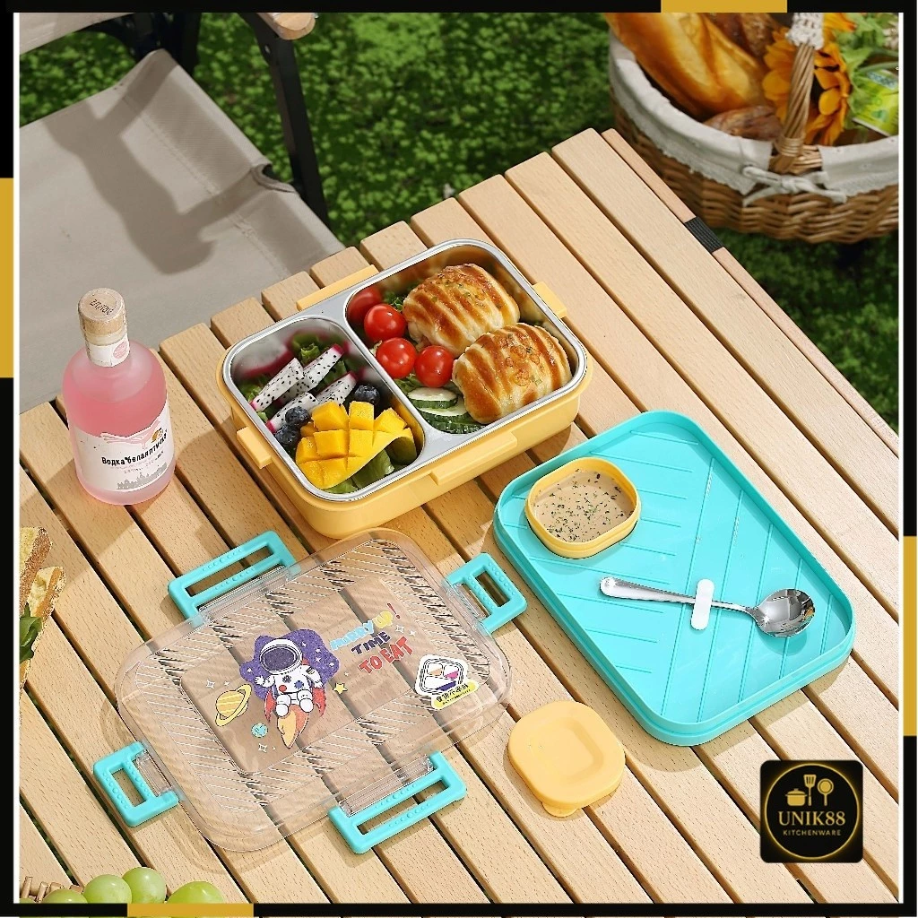 [UNIK88] Kotak Makan Yummy Bento Box Stainless Steel | AutoStock