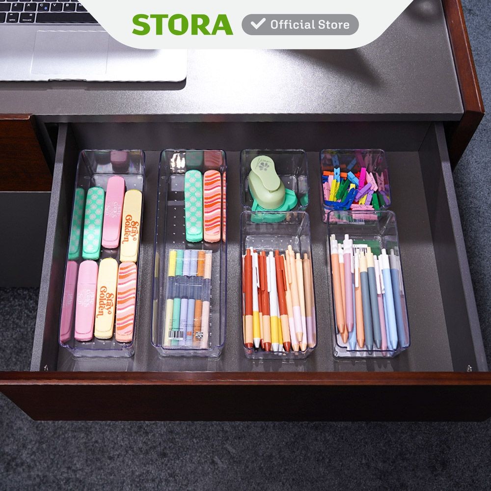 Jual Stora Set 6 Pcs Organizer Laci Clear Divider Laci Pakaian Storage ...